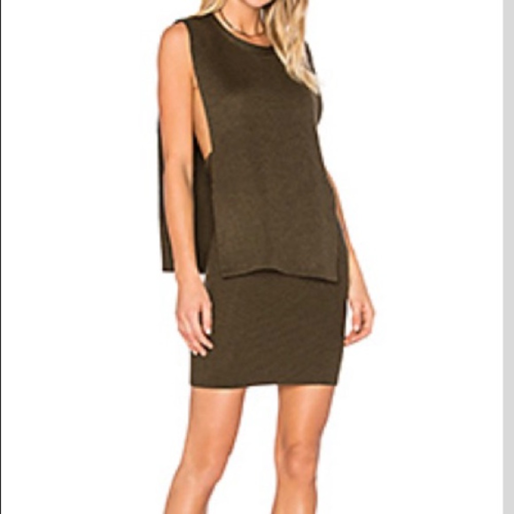 OLCAY GULSEN  knit open side top and skirt set